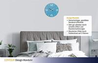 TFA Dostmann 60.3047.14 Wandklok Kwarts 35 cm x 3.5 cm Zeeblauw - thumbnail