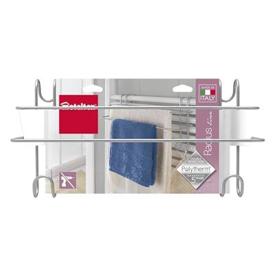 Metaltex Handdoekrek Radiator 39x15x20 cm Zilver