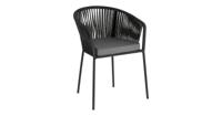 Kave Home Tuinstoel 'Yanet', kleur Zwart - thumbnail