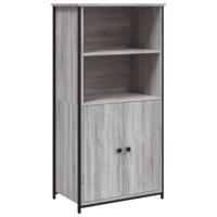 Hoge kast 62x36x121,5 cm bewerkt hout grijs sonoma - thumbnail