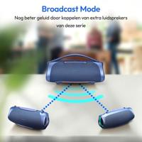 Dankzij de draagbare Bluetooth®-luidsprekers Medion 50077078 Blauw 4 W 50 W - thumbnail