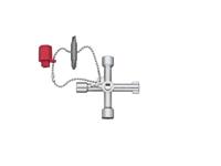 Wiha Schakelkastsleutel kruisvorm dopsleutel - thumbnail