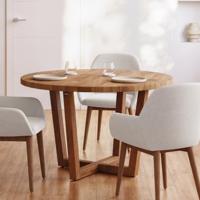 Kave Home Ronde Eettafel 'Nahla' Acaciahout, 120cm - thumbnail