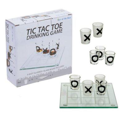 Tic Tac Toe drankspel met shotglaasjes - Klein Tic Tac Toe drankspel met shotglaasjes - Klein