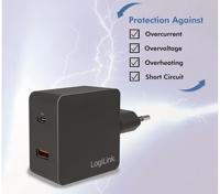 LogiLink PA0220 oplader voor mobiele apparatuur Binnen Zwart - thumbnail