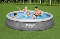 Bestway zwembad fast set set rond rotan, 396cm - thumbnail