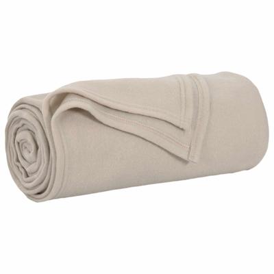 VidaXL Gooi deken beige 240 x 220 cm fleece