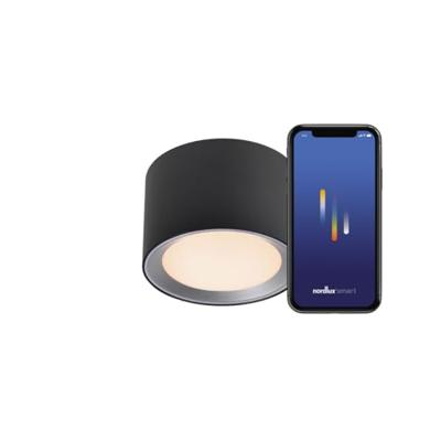Nordlux 2110840103 Landon Smart LED-plafondlamp LED LED Zwart Nordlux 2110840103 Landon Smart LED-plafondlamp LED LED Zwart