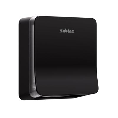 Handdoekdispenser Satino PT3 Hyginity S zwart 333403