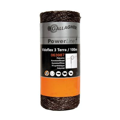 Gallagher Vidoflex 3 PowerLine terra 100m - 063987 063987 Gallagher Vidoflex 3 PowerLine terra 100m - 063987 063987