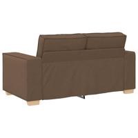 Bankstel met kussen 3 pcs Bruin 220 x 78 x 84 cm Stof - thumbnail