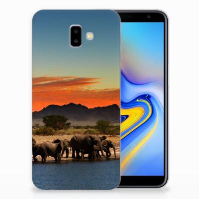 Samsung Galaxy J6 Plus (2018) | TPU Hoesje | Olifanten Samsung Galaxy J6 Plus (2018) | TPU Hoesje | Olifanten