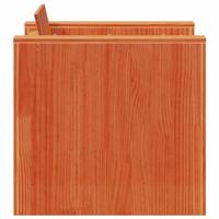 Tuinbank 79x60x62 cm massief grenenhout wasbruin - thumbnail