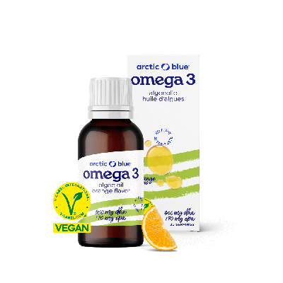 Arctic Blue Kids Omega-3 Algenolie Sinaasappelsmaak Arctic Blue Kids Omega-3 Algenolie Sinaasappelsmaak