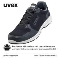 uvex 1 sport 6596242 Veiligheidsschoenen S3 Schoenmaat (EU): 42 Zwart 1 paar - thumbnail