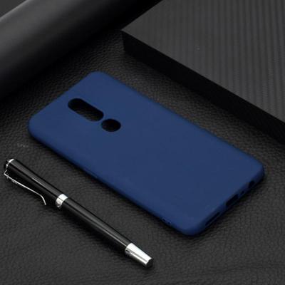 Voor OPPO F11 Pro Candy Color TPU case (blauw)