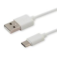 Savio CL-125 USB-kabel USB 2.0 1 m USB A USB C Wit - thumbnail