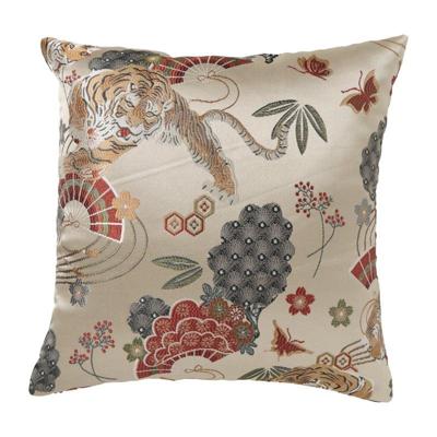 Kussen jacquard - beige - 45x45 cm