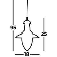 Searchlight Ø 18cm hanglampFisherman Antiek brons - 5787AB - thumbnail