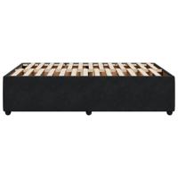 Bedframe zonder matras 120x200 cm fluweel zwart - thumbnail
