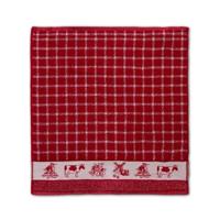 6x DDDDD keukendoek 60x55 cm dutchie red - thumbnail