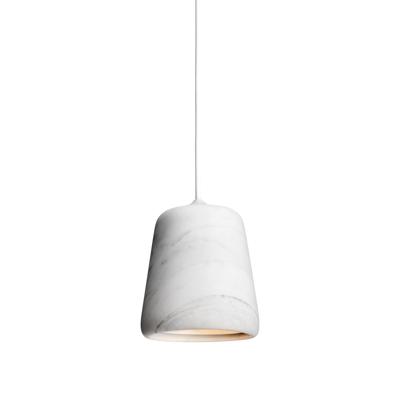 New Works Material Hanglamp - Wit marmer