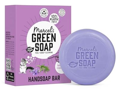 Marcel&apos;s Green Soap Handzeep blok- lavendel & rozemarijn - 90gr - thumbnail