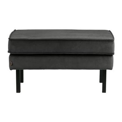 WOOOD Hocker 'Rodeo' Velvet, kleur Antraciet