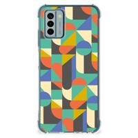 Nokia G22 Doorzichtige Silicone Hoesje Funky Retro - thumbnail