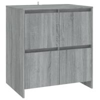 Dressoir 70x41x75 cm bewerkt hout grijs sonoma eikenkleurig - thumbnail