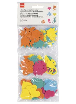 HEMA Viltstickers figuren - 90 stuks