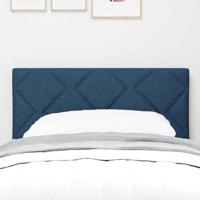 Hoofdbord met LED -striplichten Verstelbaar Blauw 180 cm Stof - thumbnail