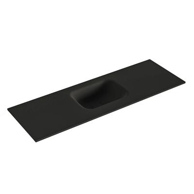 MONDIAZ LEX Urban solid surface inleg wastafel voor toiletmeubel 90cm. Positie wasbak midden
