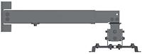 Manhattan Zubehör TFT/LCD-TV Beamer-wandbeugel Kantelbaar en zwenkbaar Afstand vloer-plafond (max.): 43 cm Afstand tot de muur (max.): 56 cm Zwart - thumbnail