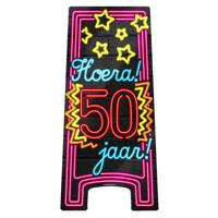 NEON Partybord hoera 50 jaar - thumbnail