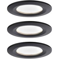 Paulmann 94473 LED-inbouwlamp Set van 3 stuks LED LED vast ingebouwd 18 W Zwart (mat) - thumbnail