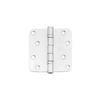 Kogellagerscharnier 89 x 89 mm met ronde hoek RVS geborsteld - thumbnail