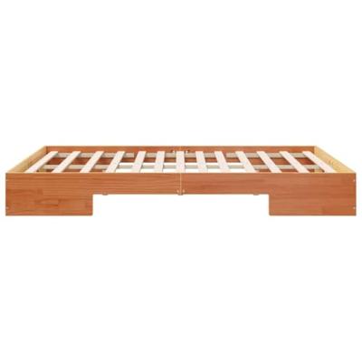 Bedframe met opslag Bruin 140 x 200 cm Massief grenenhout Bedframe met opslag Bruin 140 x 200 cm Massief grenenhout