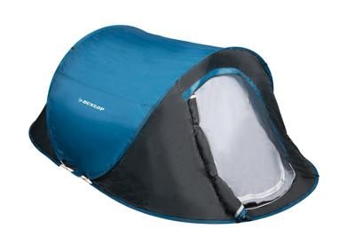 Dunlop pop-up tent voor 2 personen - 255x155x95 cm - snel opzetbaar & weerbestendig Dunlop pop-up tent voor 2 personen - 255x155x95 cm - snel opzetbaar & weerbestendig
