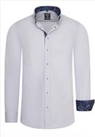 RustyNeal - Herenoverhemd - Grijs - Harde Kraag - Katoen - thumbnail