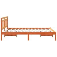 Bedframe met hoofdeinde Bruin Massief grenenhout - thumbnail