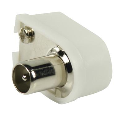 Valueline Coaxconnector Male PVC Wit