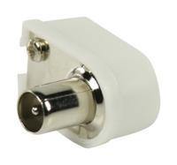 Valueline Coaxconnector Male PVC Wit - thumbnail