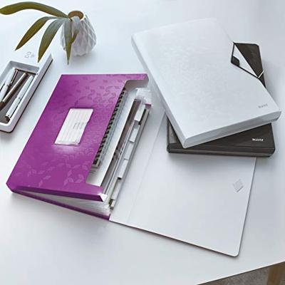 Projectmap Leitz WOW voor A4 6 vaks PP paars