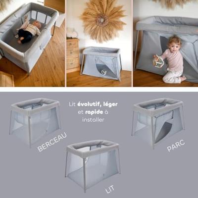 3-in-1 reisbed Eazy Sleep BEABA grijs
