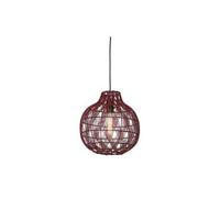 GOOD&MOJO Hanglamp 'Mendoza' Bamboe, 35cm, kleur Burgundy - thumbnail