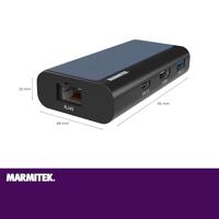 Connect USB C Hub 4 - USB C naar Ethernet - USB-C - HDMI - USB A Hub - thumbnail