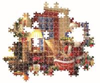 Clementoni puzzel bezoek van de kerstman - 1000 stukjes - thumbnail