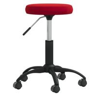 VidaXL Massagekruk fluweel wijnrood - thumbnail