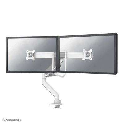 Neomounts DS75-450WH2 Monitorarm 17-32" - gasveer - Topfix - 180°-stop Neomounts DS75-450WH2 Monitorarm 17-32" - gasveer - Topfix - 180°-stop